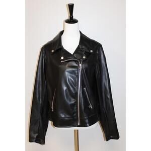 NWT Torrid Black Faux Leather Moto Jacket Size 2XL